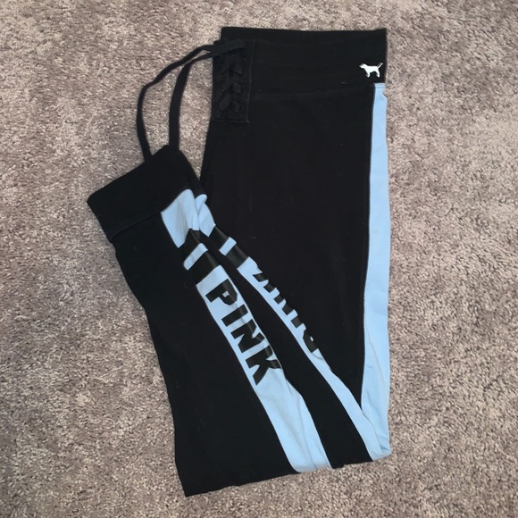 PINK Victoria's Secret Pants - VS PINK Lace Up Leggings